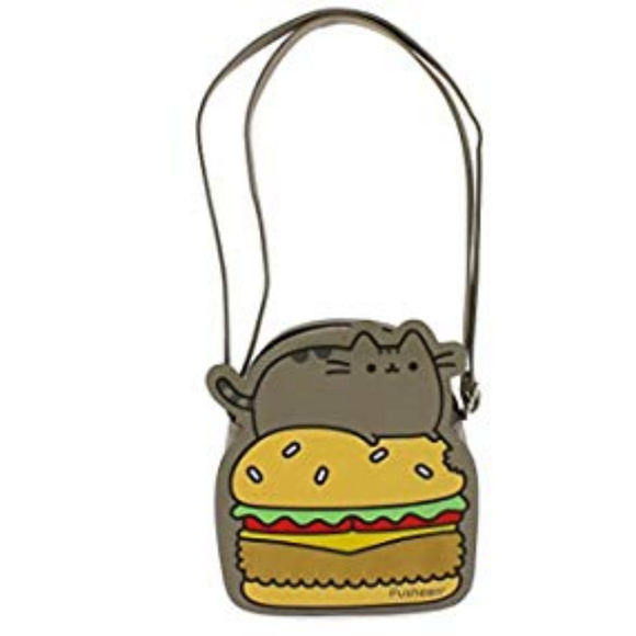 NWT PUSHEEN on a Burger Crossbody Bag - Picture 2 of 6